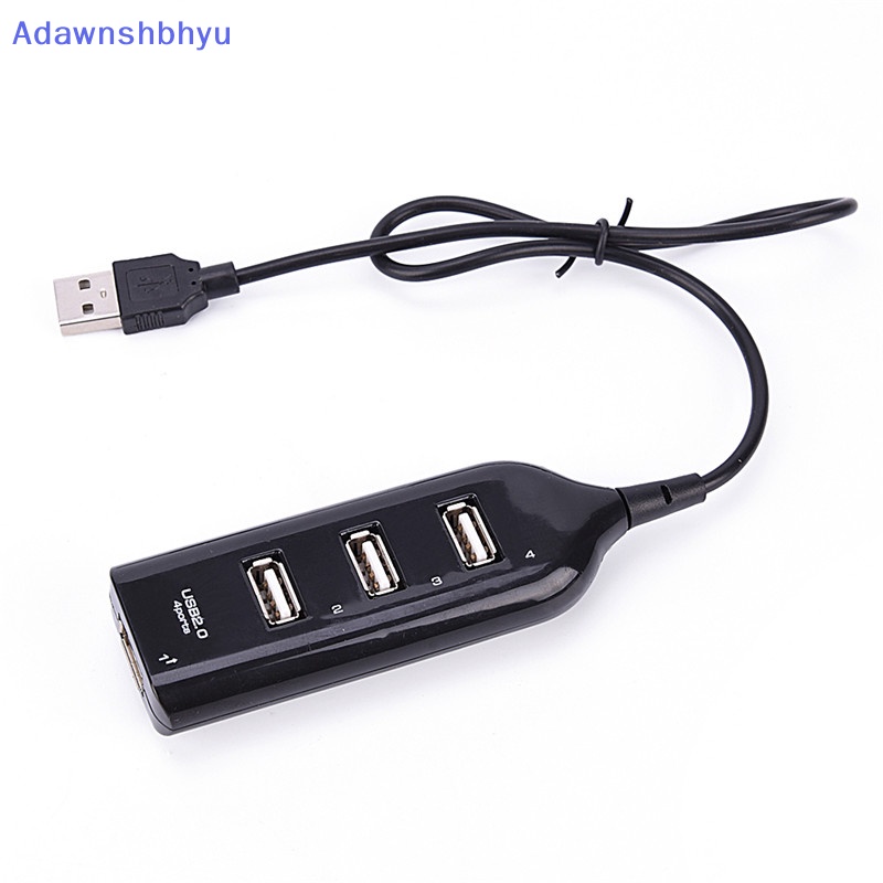 Adhyu Adapter Hub Splitter USB 2.0 4port Kecepatan Tinggi Terbaru Untuk PC Komputer Laptop Hitam ID