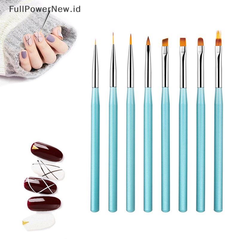 Power Nail Brush Acrylic Nail Art Brushes Professional Gel Liner Alat Paing Bunga ID