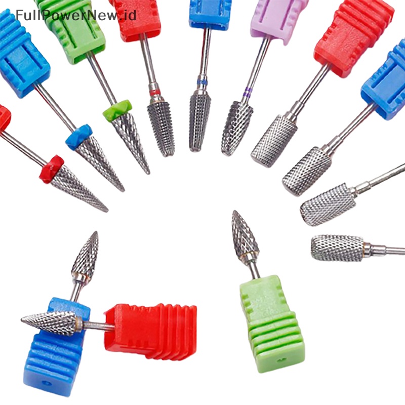 Kikir Mata Bor Kuku POWER Shank Tungsten steel Untuk Mesin Manicure Elektrik ID