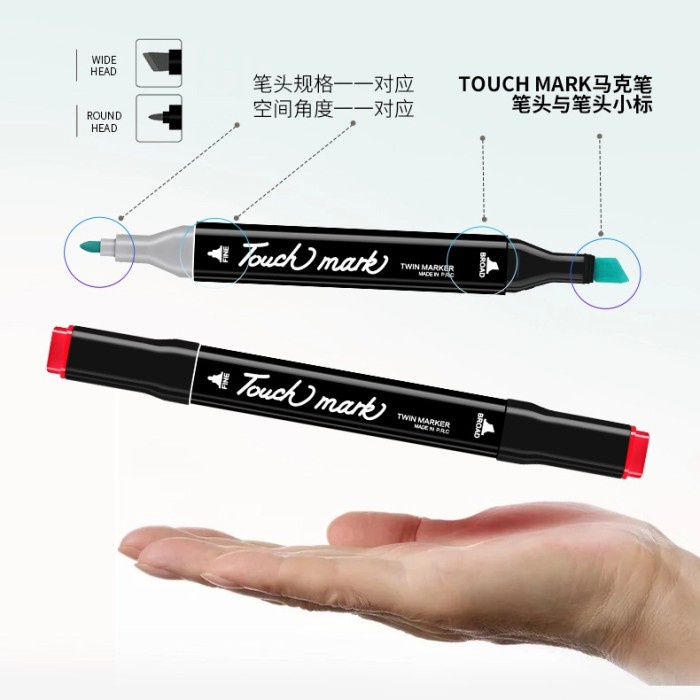 

TouchMark T3 color marker = Copic Sketch Marker - 40pcs Animasi