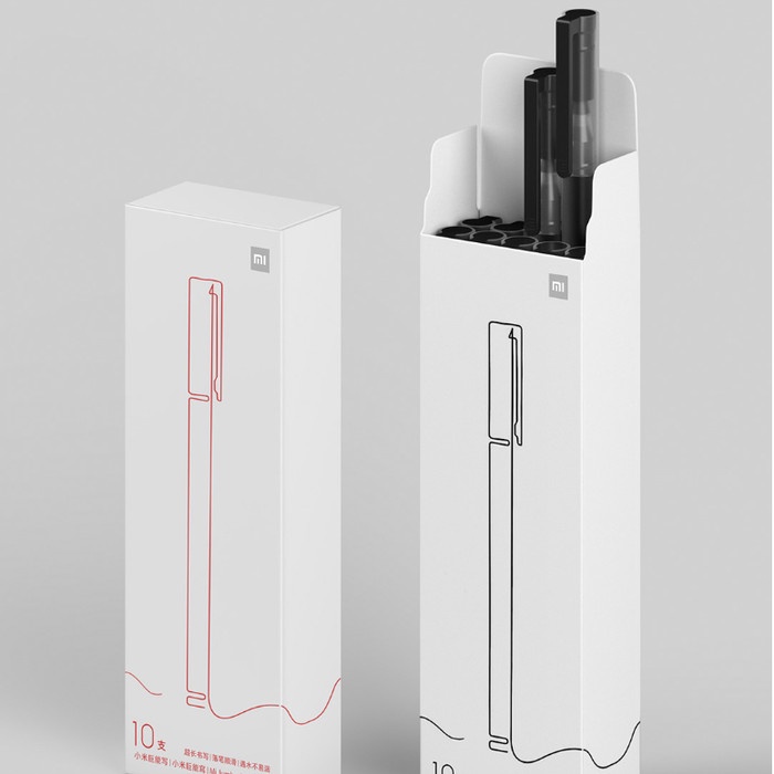 

Mi GEL PEN 10 Pcs - Mi High Capacity GelPen 10-Pack Pulpen Pena - Merah