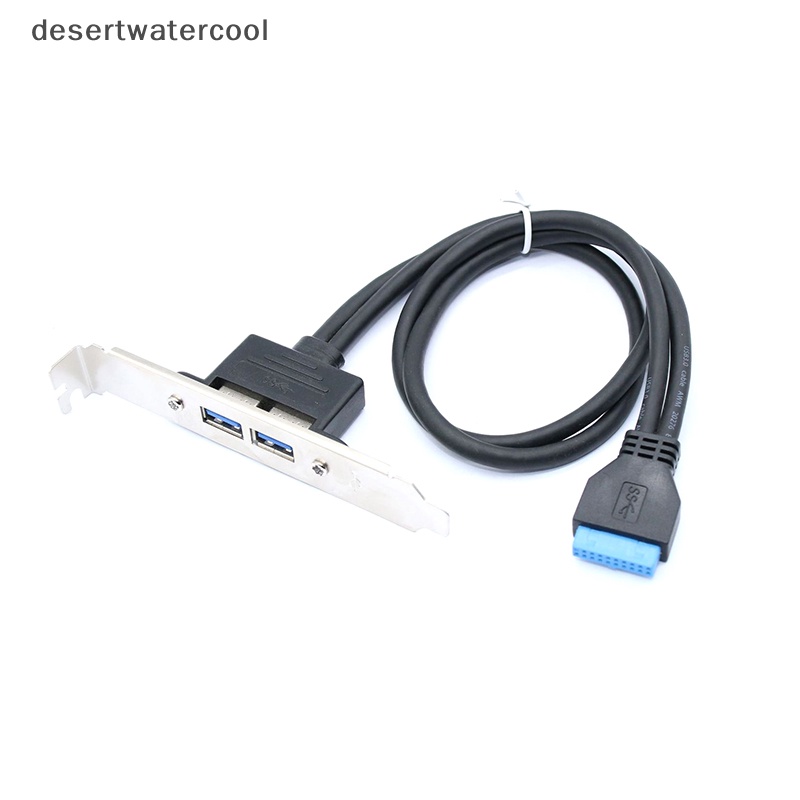 Deid Kabel Data USB Ke 20pin Motherboard 0.5m Dual-port Extension Bezel Extension Cable Tetap Kabel Data Header 5Gbps Kecepatan Tinggi Martijn