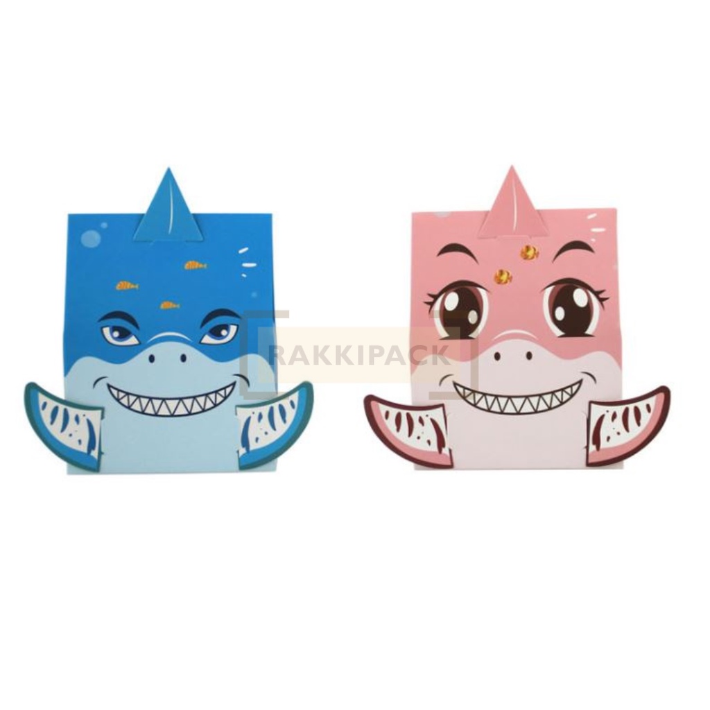 

kotak hampers box goodie bag shark ultah ulang tahun anak