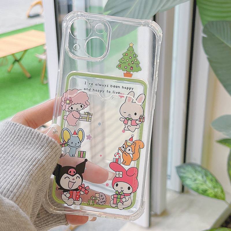 Card Case Melody &amp; Hello Kitty Soft Case HP iP iPhone 14 13 12 11 Pro X XS XR Max 7 8 + Plus Girl Woman FTD Casing Apple
