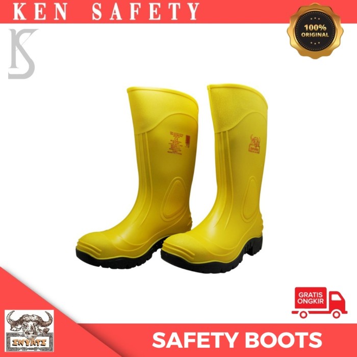 Sepatu Safety Boots Kuning Wayna Inyati Original - 39
