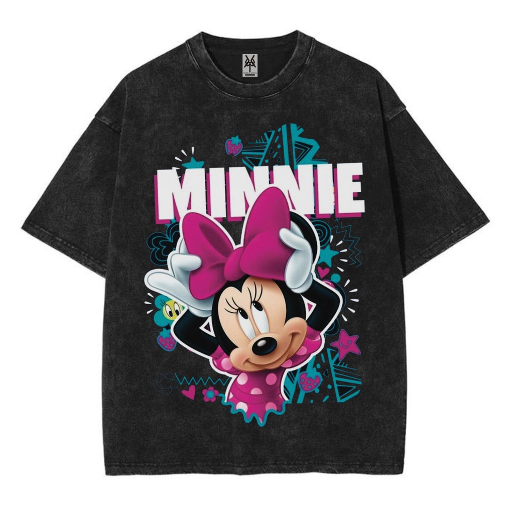 Kaos oversize minnie mouse  washed washing vintage tee