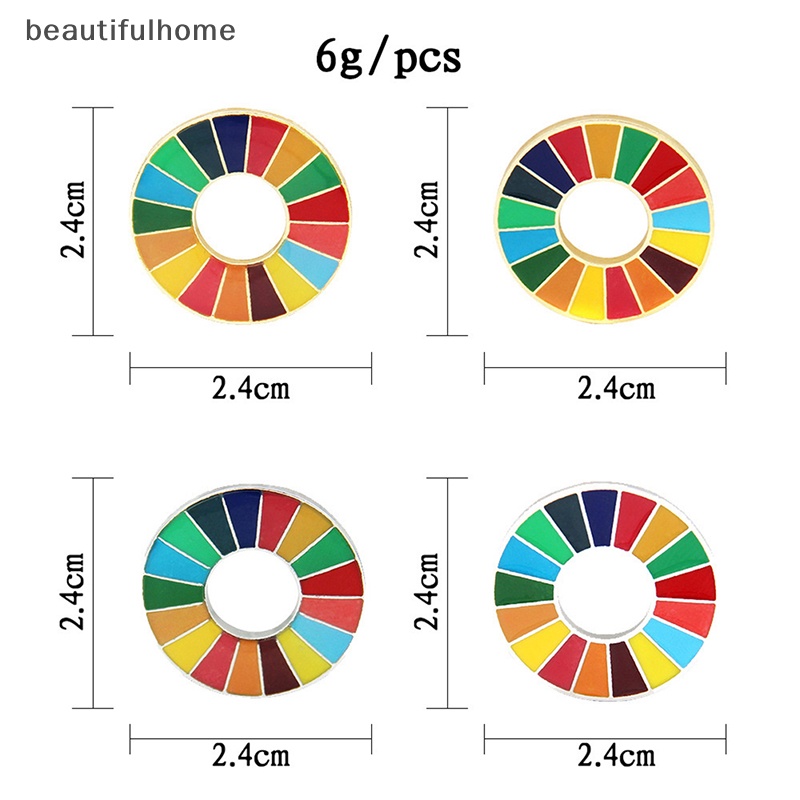 {beautifulhome} Enamal 17warna Bros Gawang Pembangunan Lestari Pin SDGs Pbb.