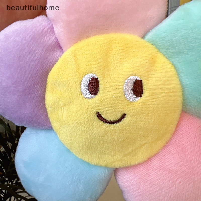 {Cantikhome} Gantungan Kunci Mewah Lucu Bunga Matahari Gantungan Kunci Mobil New Sunflower Plush Keychain.