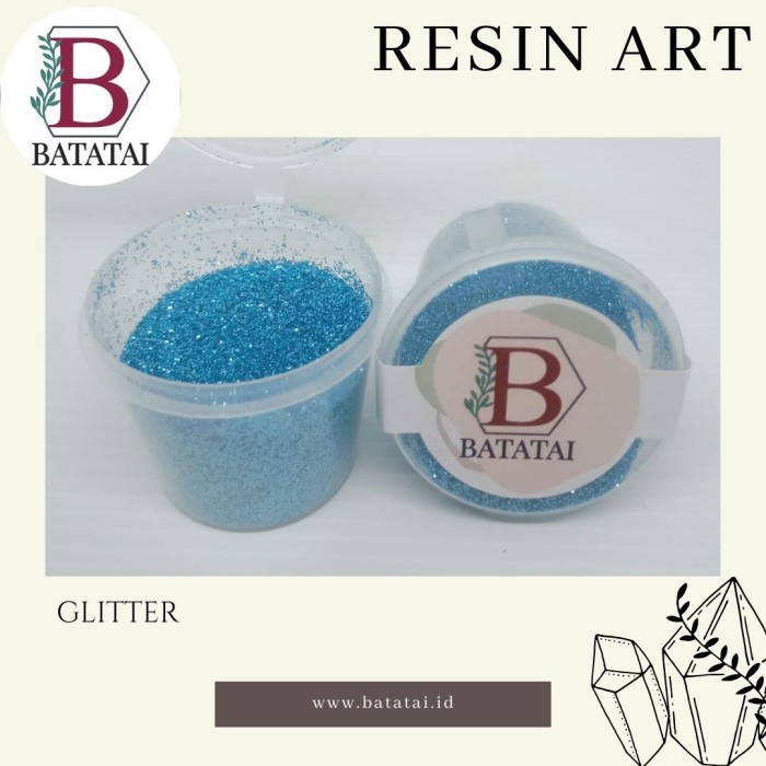 

Glitter Powder / Hiasan Mahar / Henna / Kerajinan Tangan / Resin Art - Biru