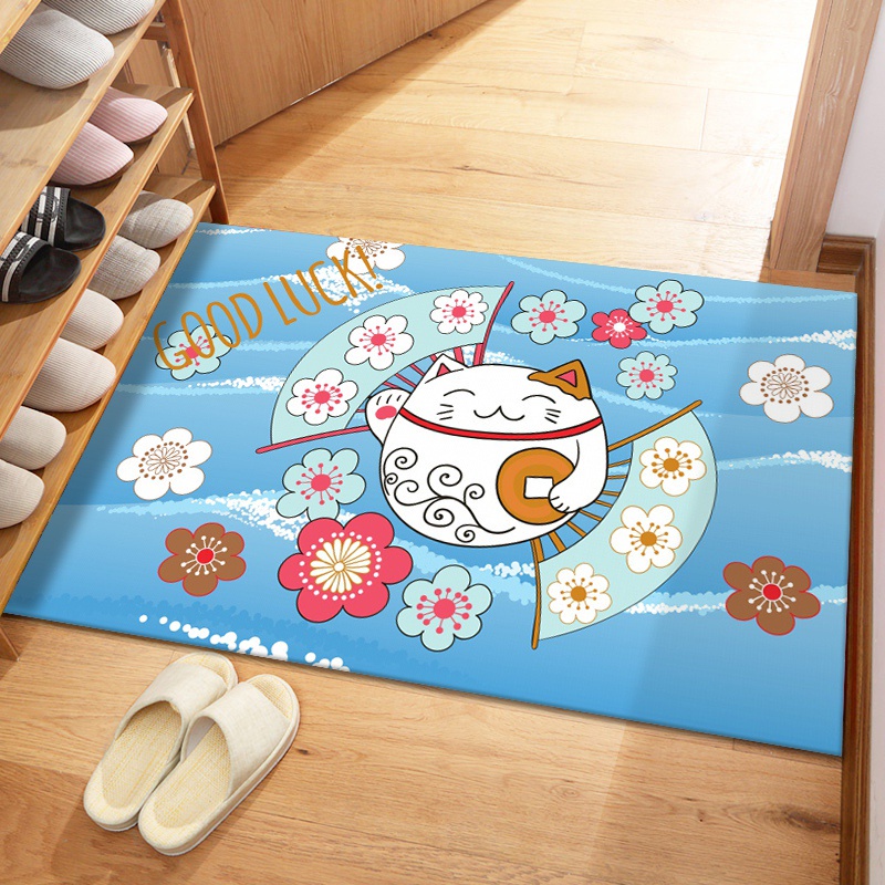 Keset Kaki Anti Slip Estetik Home Dekor Uk 40x60cm Keset Kamar Mandi / Kamar Tidur Motif Karakter Import DDM 1251