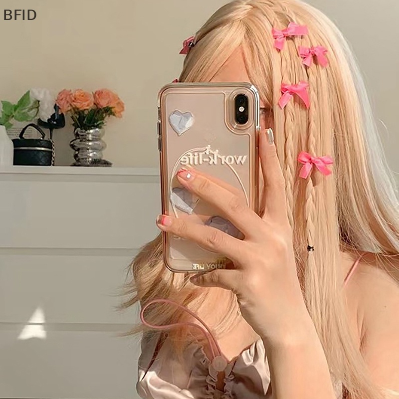 [BFID] 8pcs/set Jepit Rambut Ikatan Simpul Pink Kecil Untuk Perempuan Musim Panas Baru Lucu Poni Klip Hairslide Hiasan Kepala Aksesoris Rambut Untuk Wanita Perempuan [ID]