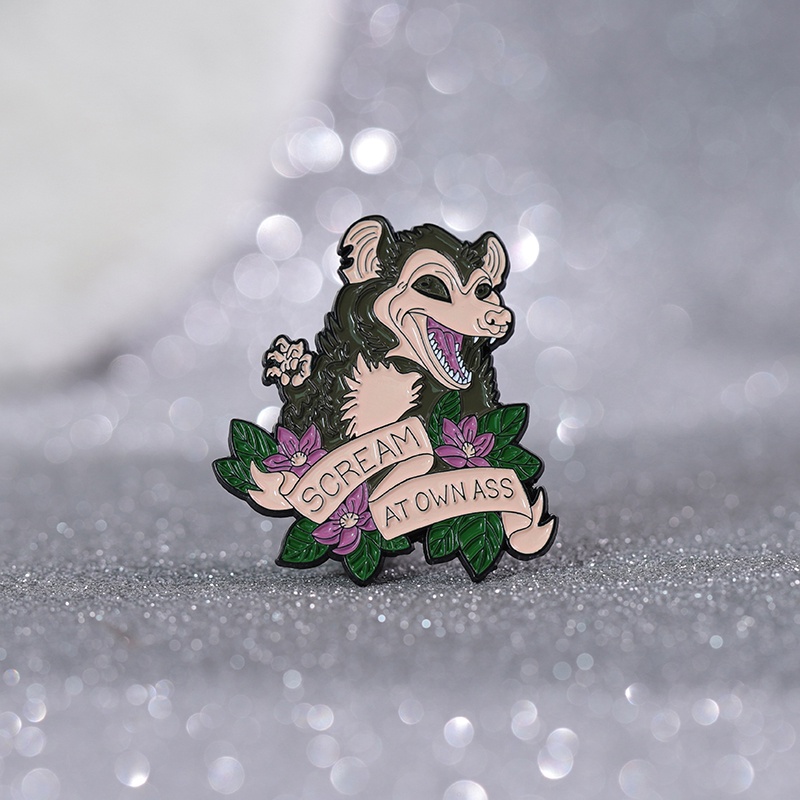 Lucu Deep Forest Hamster Bros Berteriak Tema Hewan Enamel Pin Kostum Aksesori Hadiah