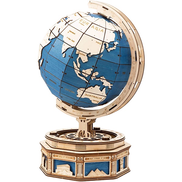 Toys ROKR 3D Wooden Puzzle World Globe