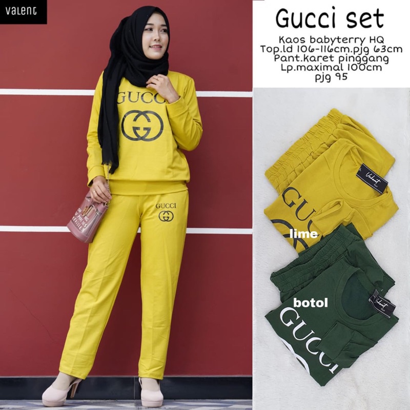 CHACA SET •  GUCCI SET •CHANEL SET • CHACA ORI VALENT | Setelan Babyterry