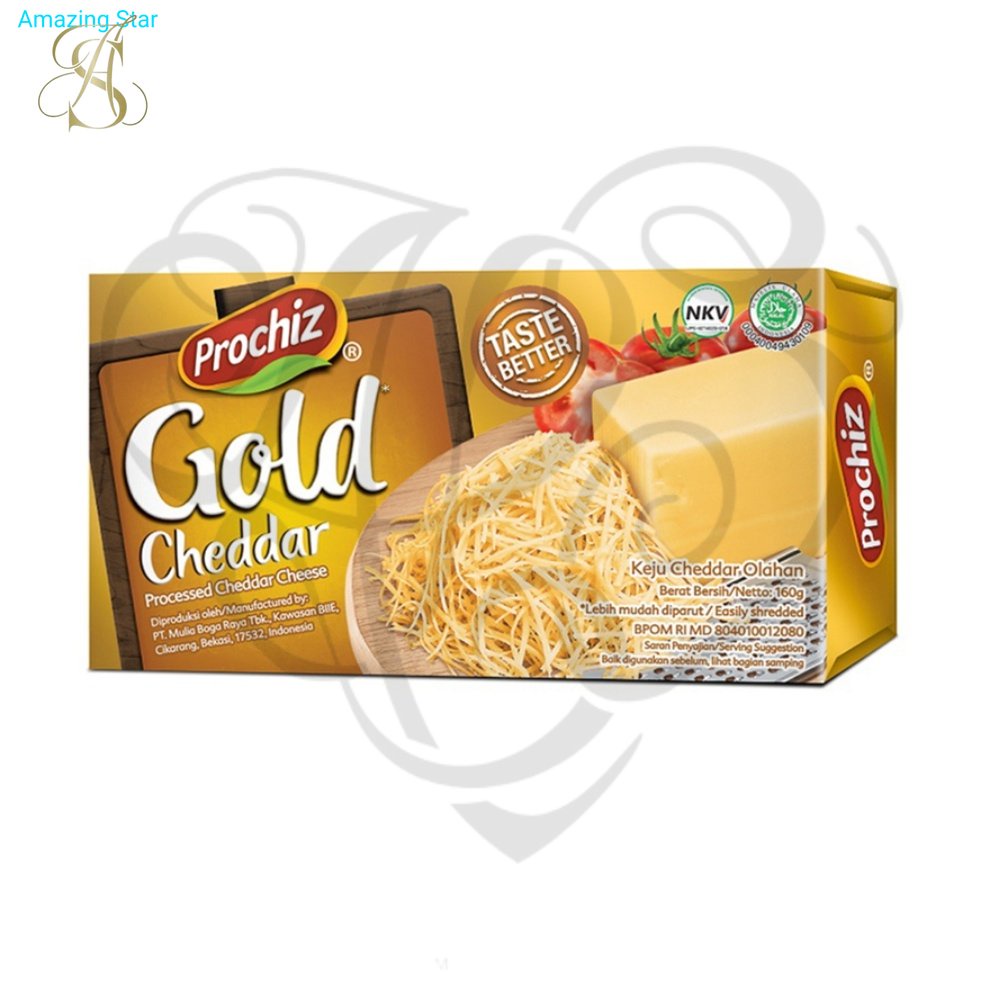 

PROCHIZ Gold Keju Cheddar Olahan 160g