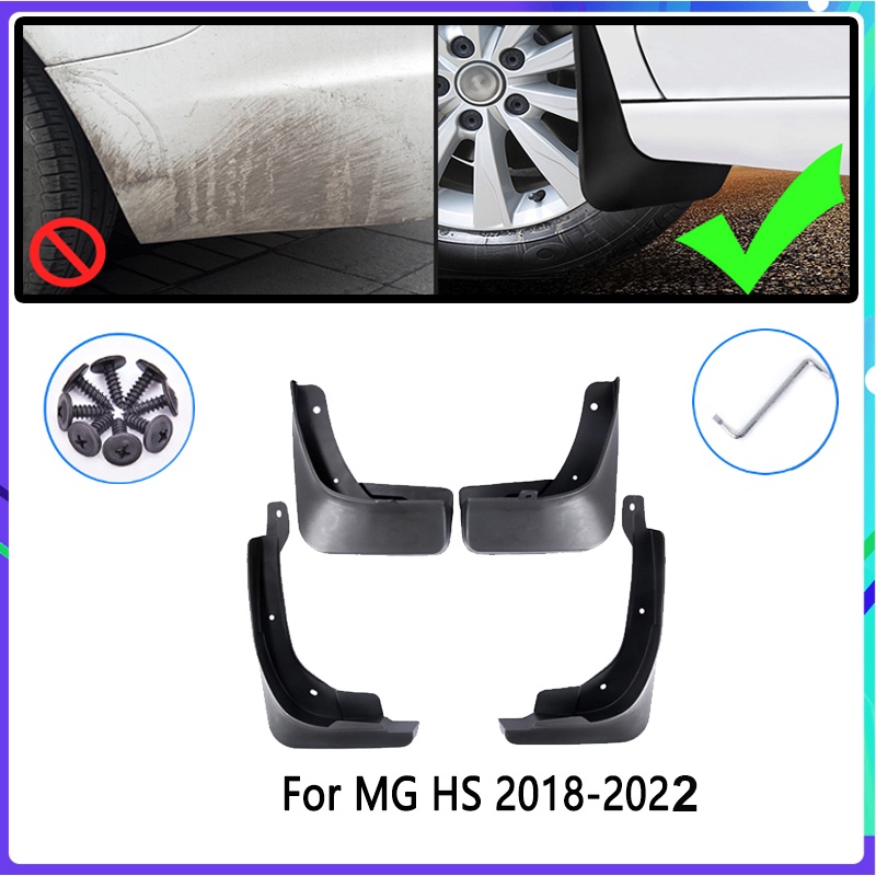 4pcs Flaps Lumpur Mobil Untuk MG HS MGHS 2018 2019 2020 2021Auto Mudguard Splash Guards Fender Mudflaps Aksesoris Otomatis