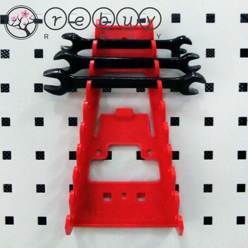 Rebuy Tool Organizer Wall Mounted Sorter Holder Socket Tempat Penyimpanan Alat Rak Kunci Pas Rak Spanner Holder Wrench Organizer