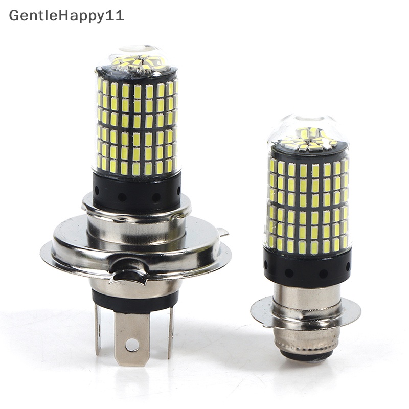 Gentlehappy Lampu Depan Motor LED H4 H6 Bohlam Hi Lo beam 144SMD Moto Lampu Motor LED id