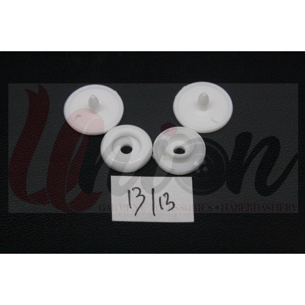 PLASTIC SNAP BUTTON/KANCING SNAP PLASTIK/KANCING JEPRET PLASTIK 13 MM IMPORT
