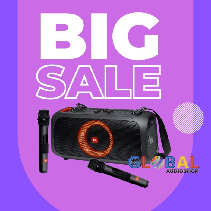 JBL PARTYBOX ONTHEGO ORIGINAL WITH MIC WIRELESS ON-THE-GO PORTABLE ORI TERMURAH