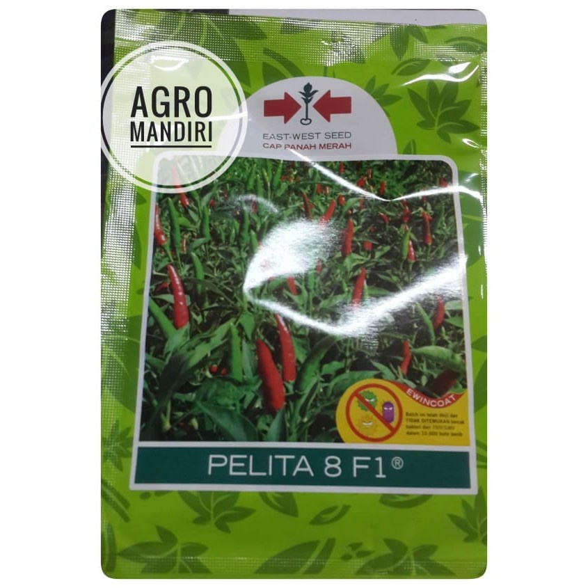 Bibit Benih Cabe Rawit Hijau Hibrida Pelita 8 F1 isi 2250 Biji Cap Panah Merah