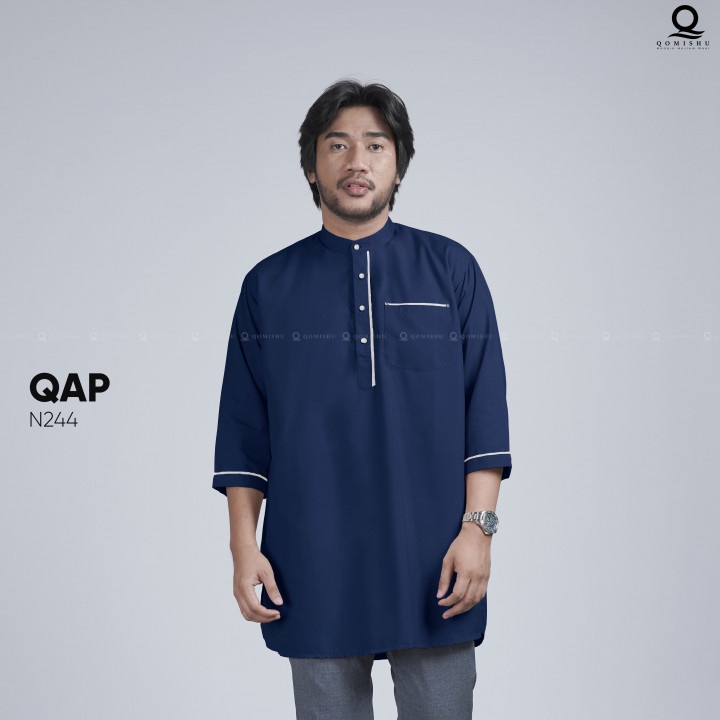 Baju Koko QAP Qomishu Koko Kurta Pakistan Pria