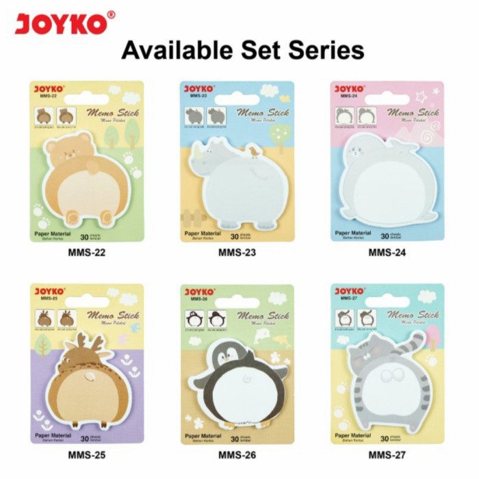 

JOYKO Memo Sticky Note Animal Set Series