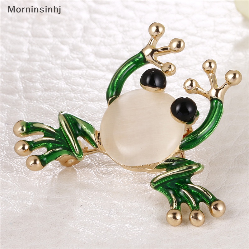 Mornin Lucu Kecil Katak Lencana Bros Baju Kerah Brooch Pin Perhiasan Wanita Pria Hadiah id