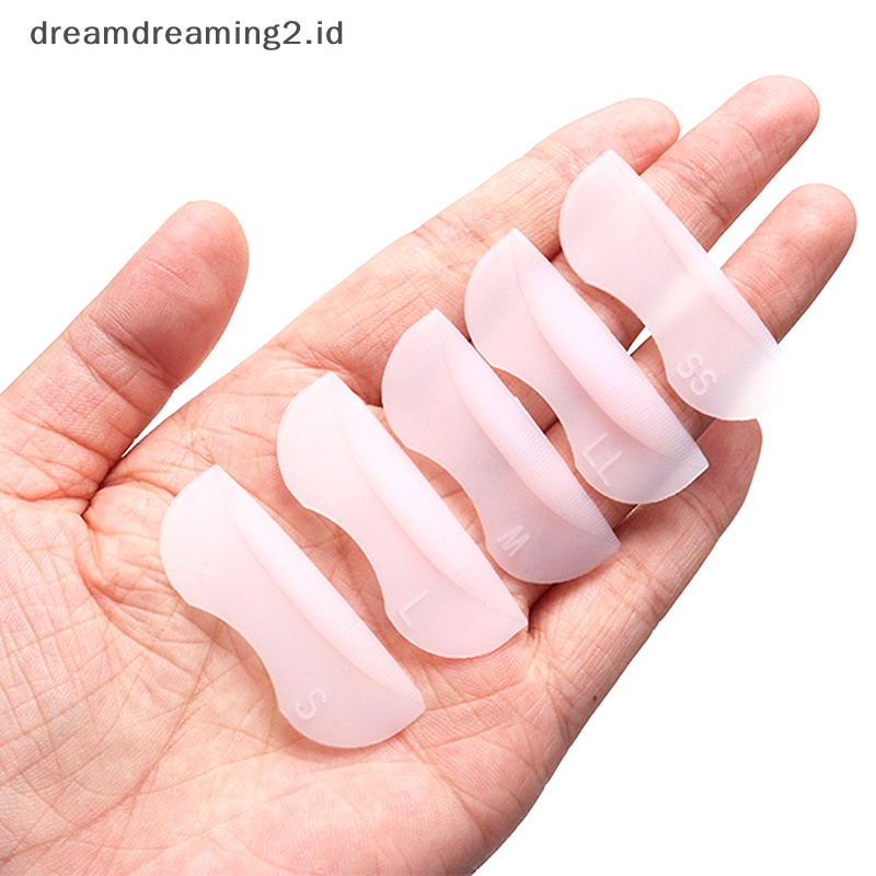 (drea) 5pasang/set Silikon Eyelash Perm Pads 3D Penjepit Bulu Mata Aksesoris Makeup //