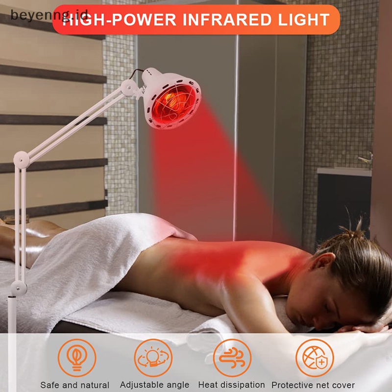 Beyen Infrared Red Heat Light Therapy Bulb Lampu Otot Pereda Nyeri 100/300W Bulb ID