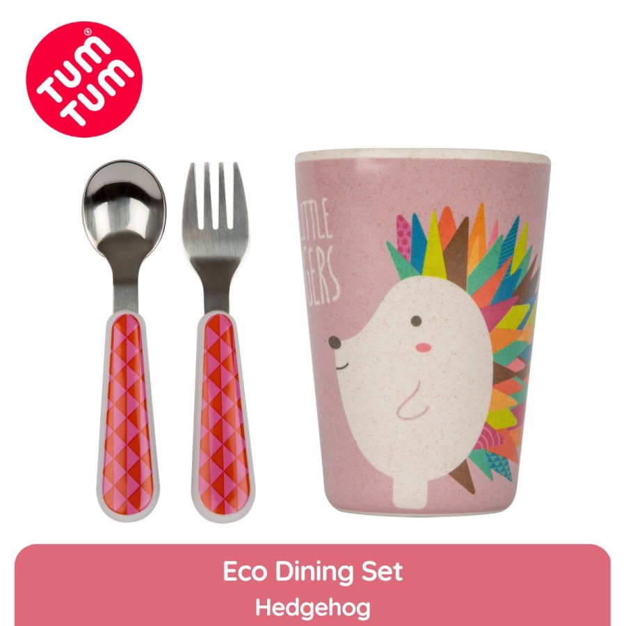 Tum Tum Eco Dining Set Hedgehog | Peralatan Makan