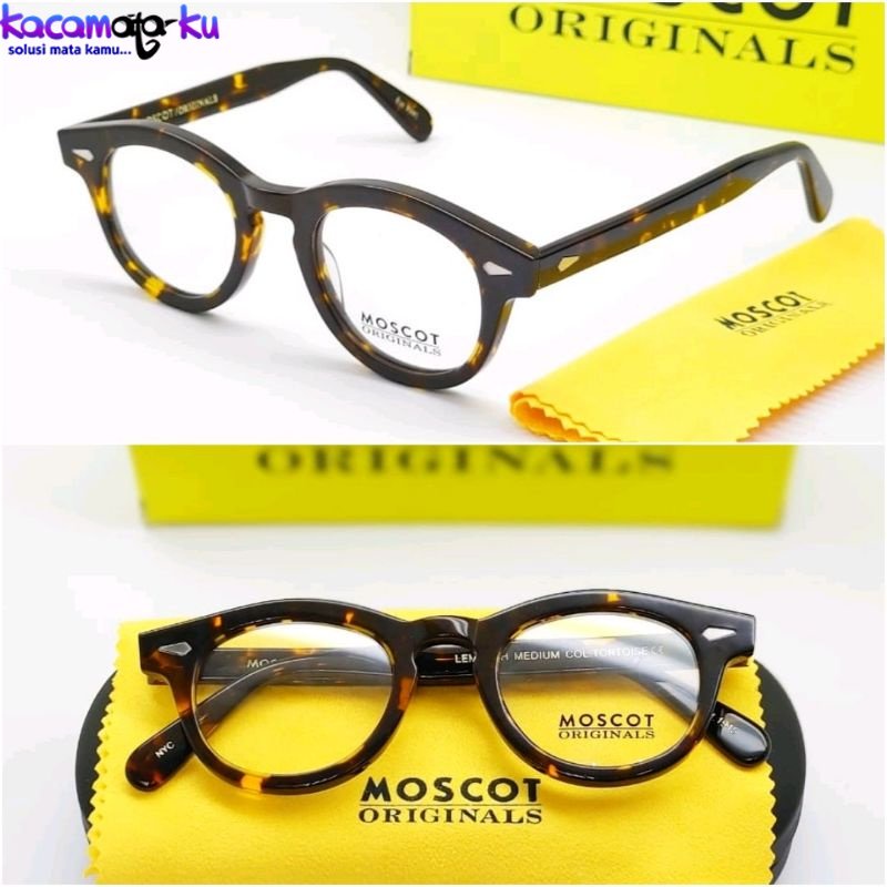 Frame Kacamata Minus MOSCOT LEMTOSH Size Small Photocromic Blueray Anti Radiasi