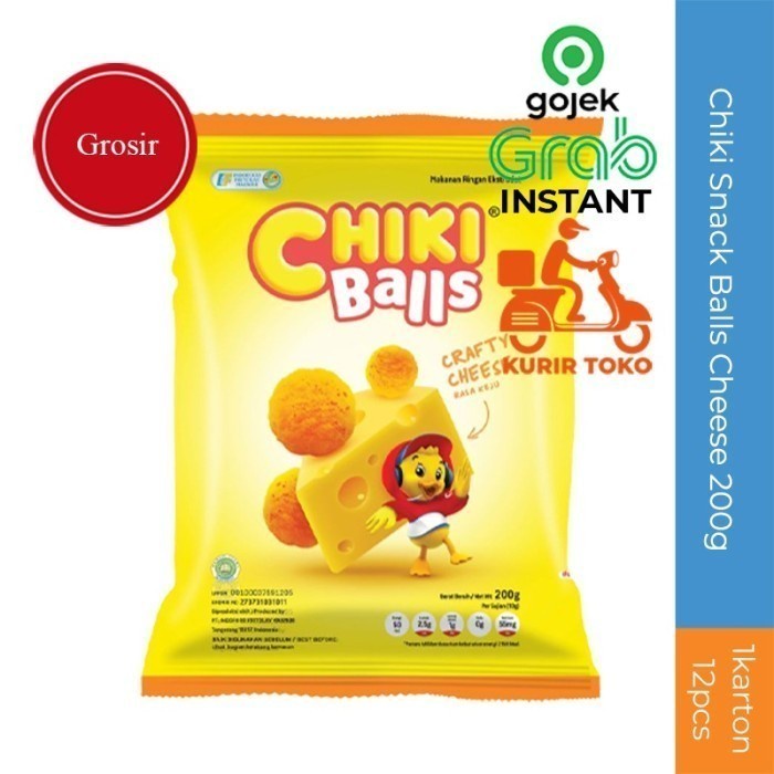 

Chiki Balls Cheese 200gr 1 ctn 12pcs Grosir