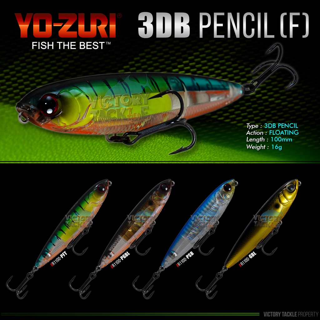 UMPAN PANCING Lure YOZURI 3DB PENCIL 100 MM - 16 GRAM FLOATING ACTION