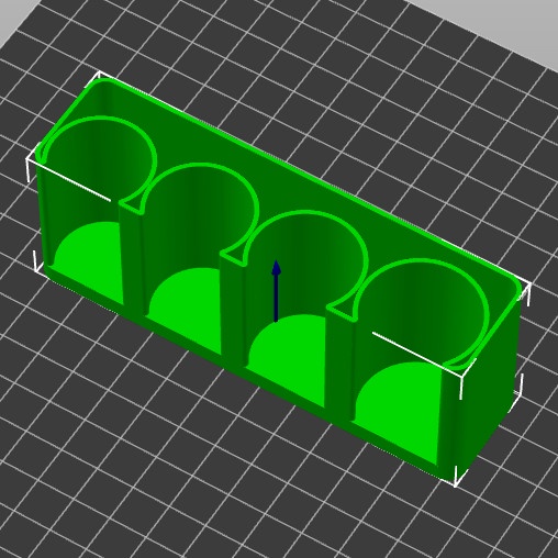 Stok Baru Tempat Koin Plastik Hitam 4 Slot 100-1000 Rupiah