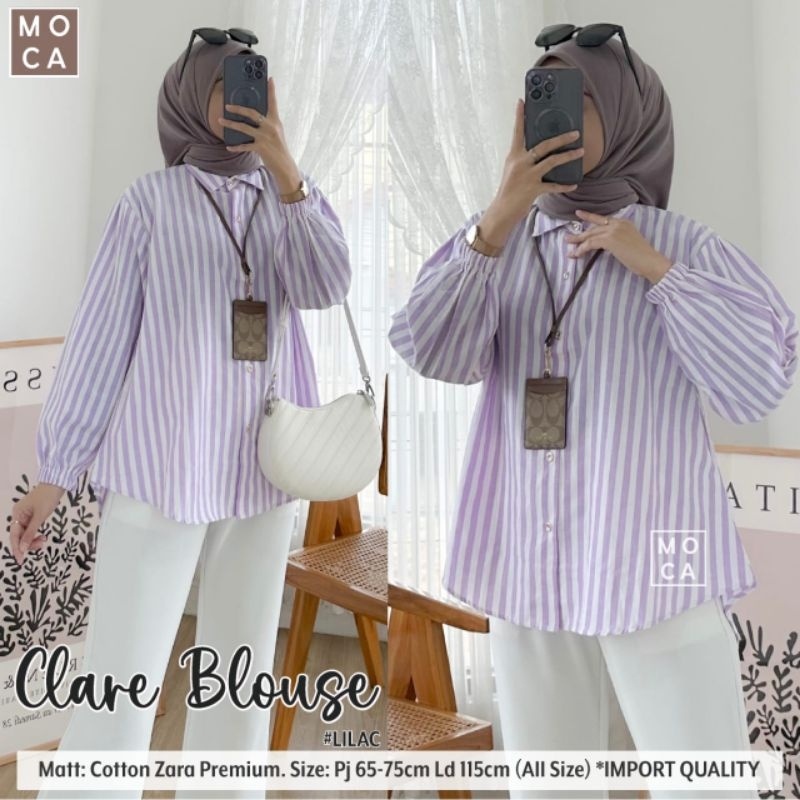 CLARE BLOUSE ORI MOCA