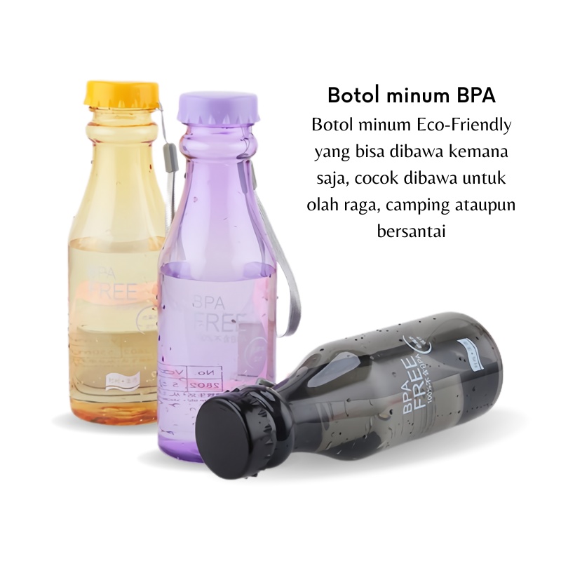 [GOS] - E303- Botol Minum BPA FREE Anti Tumpah - Botol Minum BPA / Botol  Minum Unik 550ML