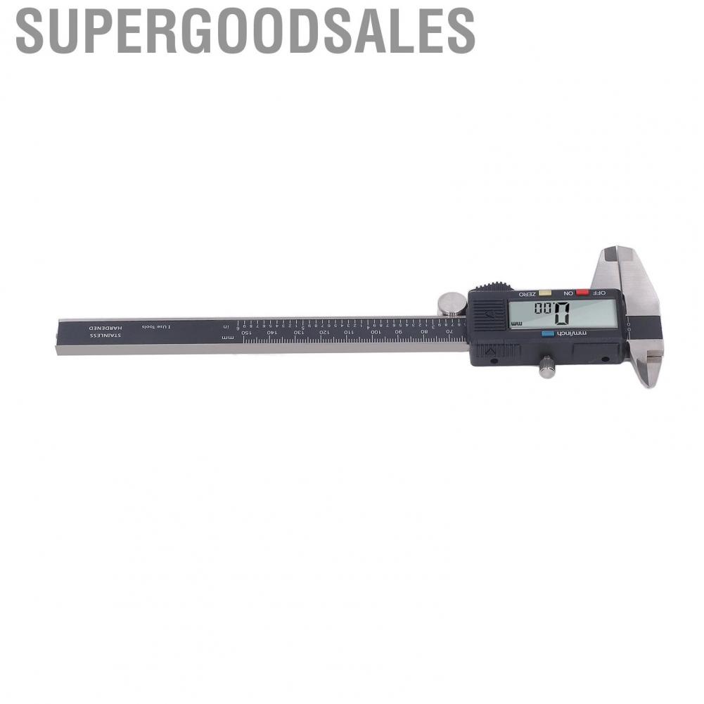 Supergoodsales Vernier Caliper  Stainless Steel Easy Operation 0‑150mm Digital for Measuring