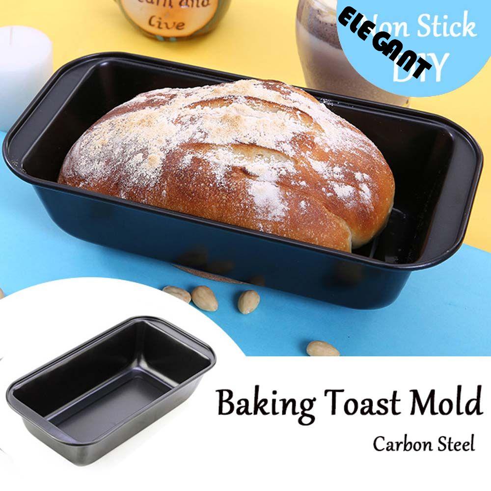 【 ELEGANT 】 Cetakan Kue Roti Non Stick Baja Karbon KitchenTools Persegi Panjang Loaf Bakeware