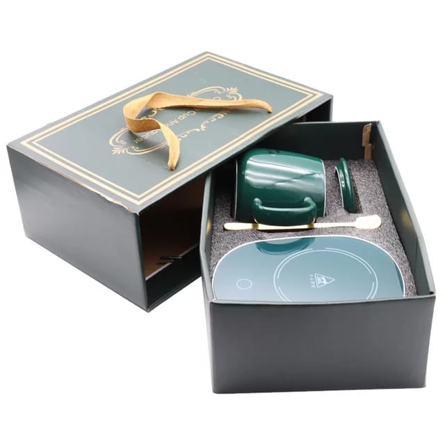 Mug Alat Pemanas /Gelas set keramik lengkap dengan alat pemanas cangkir set keramik untuk hadiah kado box eksklusif/Gelas Set Keramik Cangkir set Lengkap Dengan Alat Pemanas / Mug Cangkir Elektrik Set Keramik Pemanas 55 Derajat Penghangat Kopi Souvenir Me