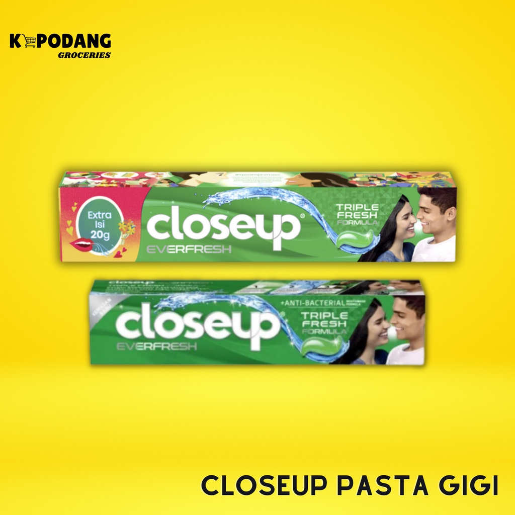 Closeup Pasta Gigi Segar Menthol Fresh 110 g / 160 g+20 g