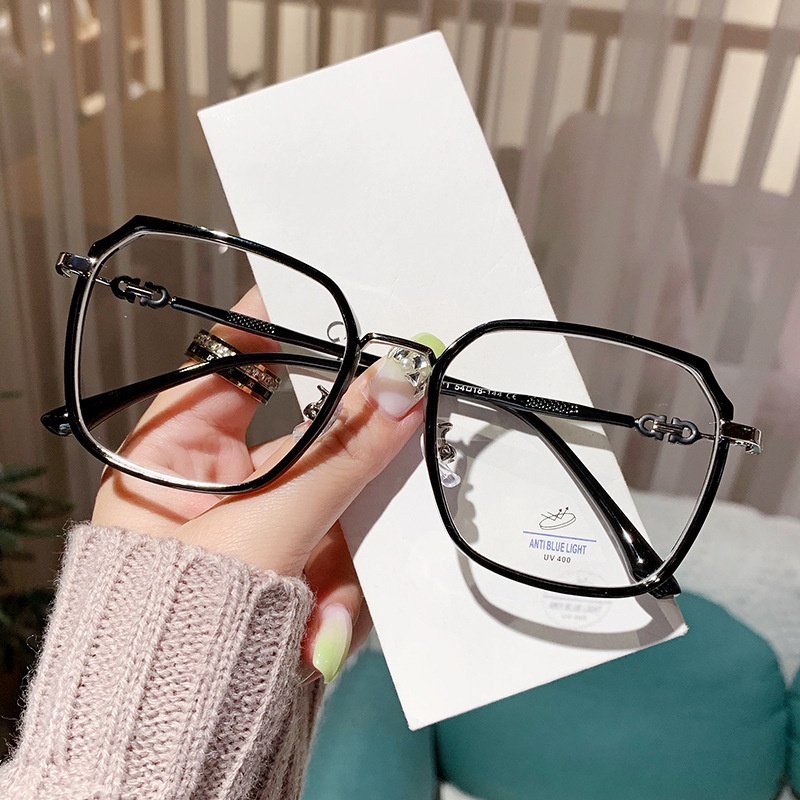 Kacamata Anti Blue Light Transparan Anti Radiasi Untuk Wanita Kacamata Eyeglasses Komputer Goggles Eyewear Glitter Frame