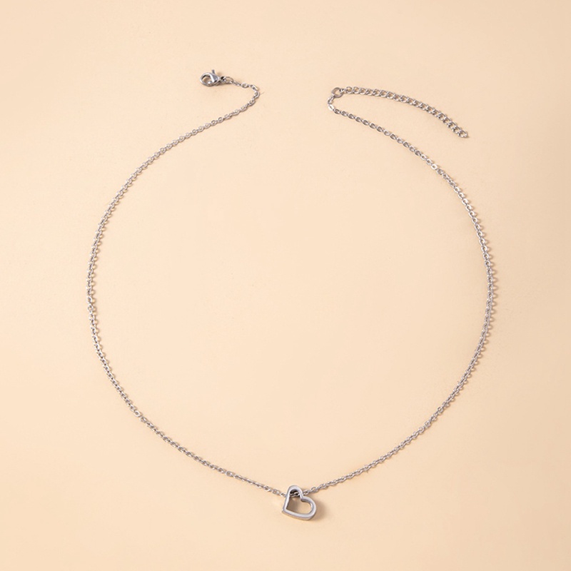 Kalung Stainless Steel Bulat Besar Lotus Liontin Rantai Choker Jewellery Fashion Necklace Untuk Wanita Perhiasan Hadiah Pesta