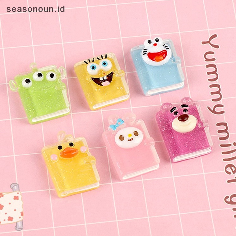 Toserbaeasonoun 5pcs alfinransparent alfinartoon galihhakarakter alfinesin galihh galihor erkapewelry galihaking aksesoris galihraft galiheychain galiharring mustofaecoration .