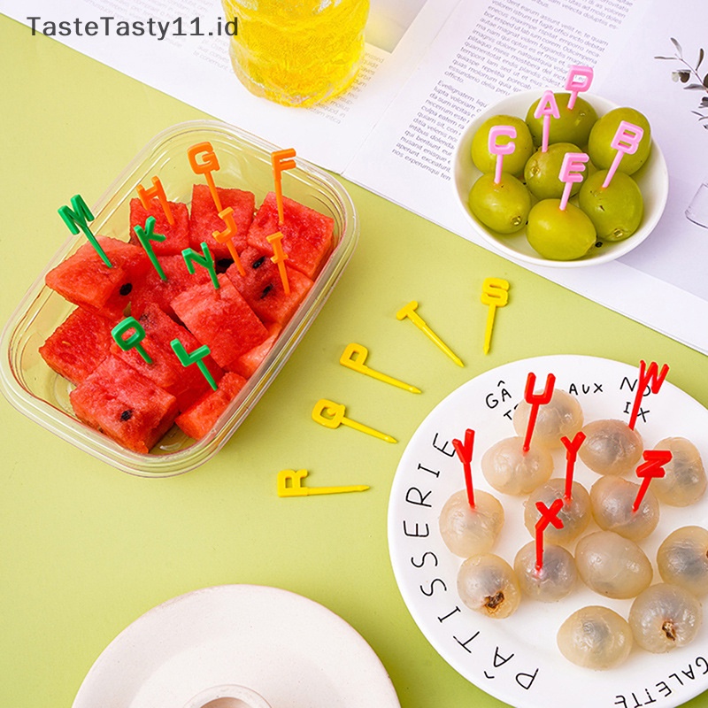 Rjmaste etnikasty naufalousehold 26huruf garpu buah kreatif anak hewan lucu buah garpu set lunch sign .