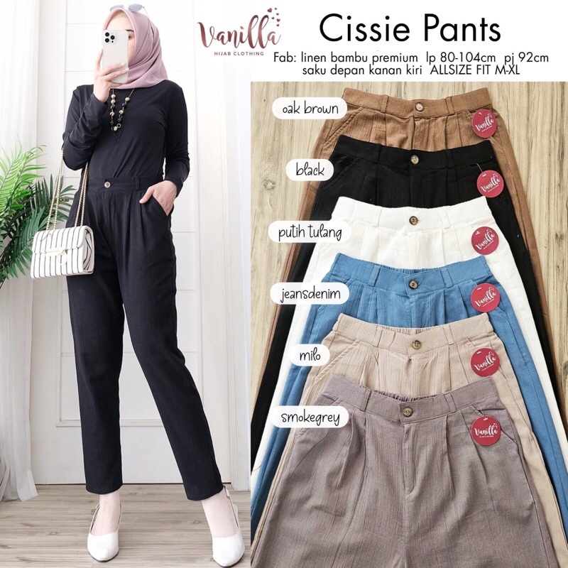 CISSIE PANTS ORI VANILLA |