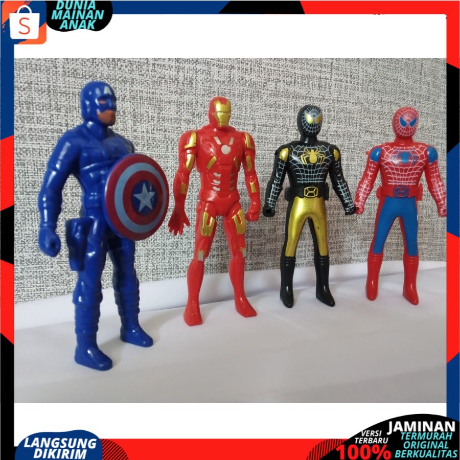 MAINAN ANAK LAKI LAKI 1 SET 4 PCS ROBOT SUPERHEROES 2020-2  / MAINAN ANAK MURAH SNI VERSI TERBARU