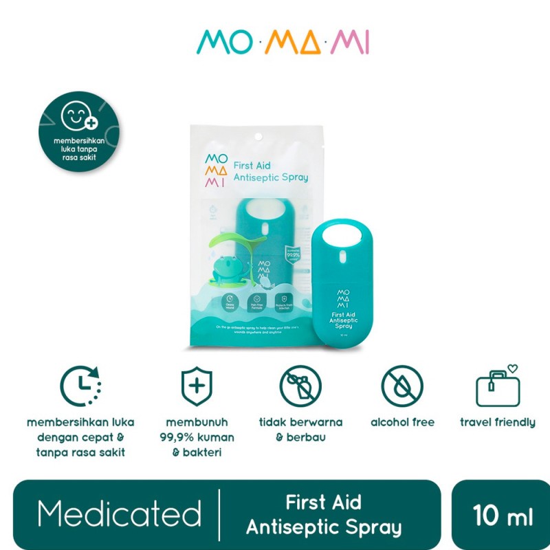 Momami First Aid Antiseptic Spray Perawatan Luka Anak - 10 ml