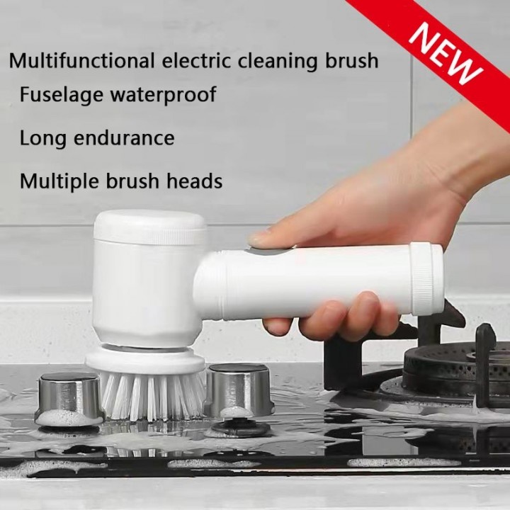 PNK23 Electric Magic Brush 5 in 1 Cleaning Kit - Sikat Pembersih Elektrik