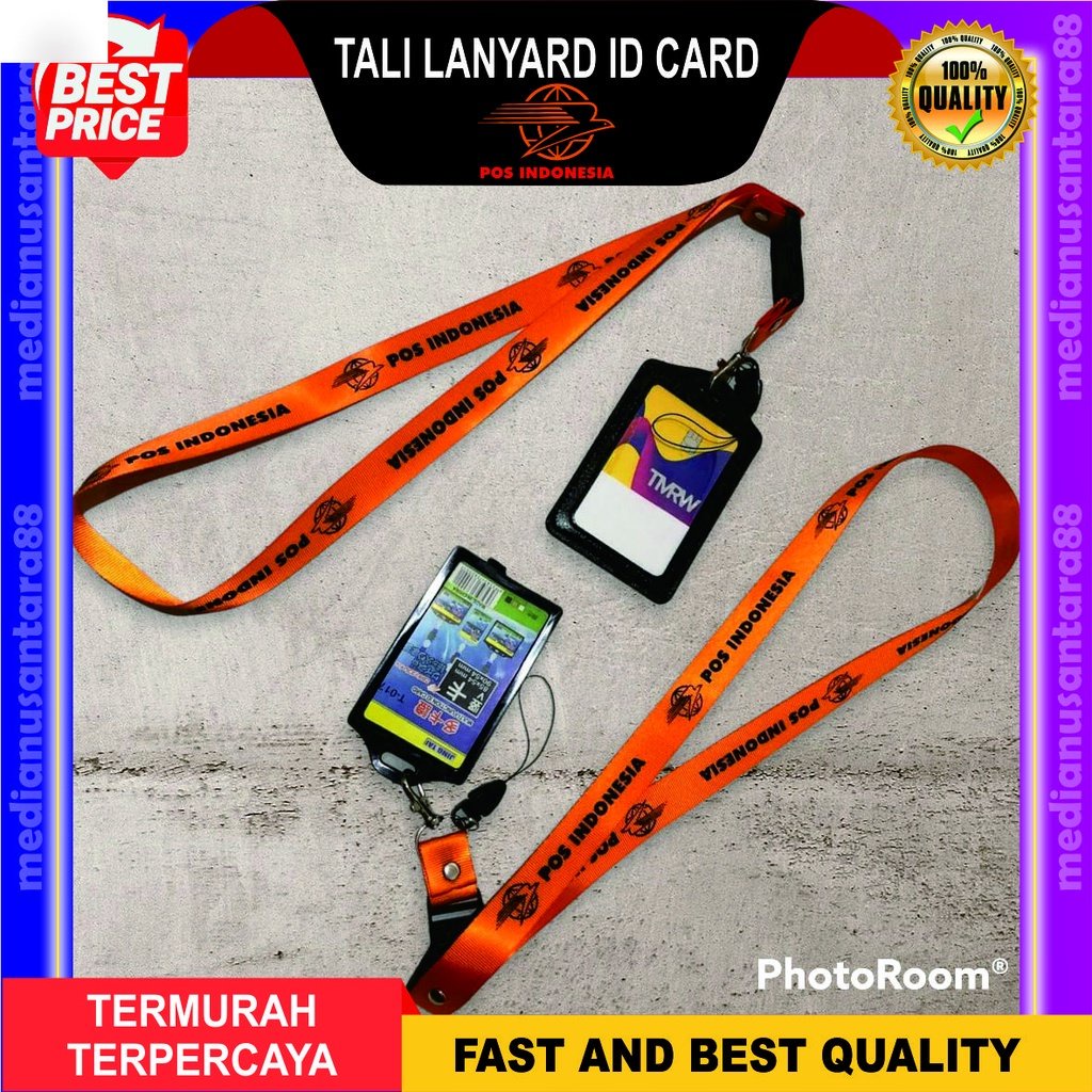 

Tali Id Card Lanyard POS INDONESIA Name Tag Paket Lengkap Berkualitas